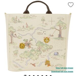 Loungefly Disney Cream Winnie the Pooh Pin Tote